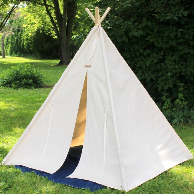 Canvas Teepee, XL, XXL, Large Tall Natural Canvas Tent, Three Sizes, 7 or 8 foot poles