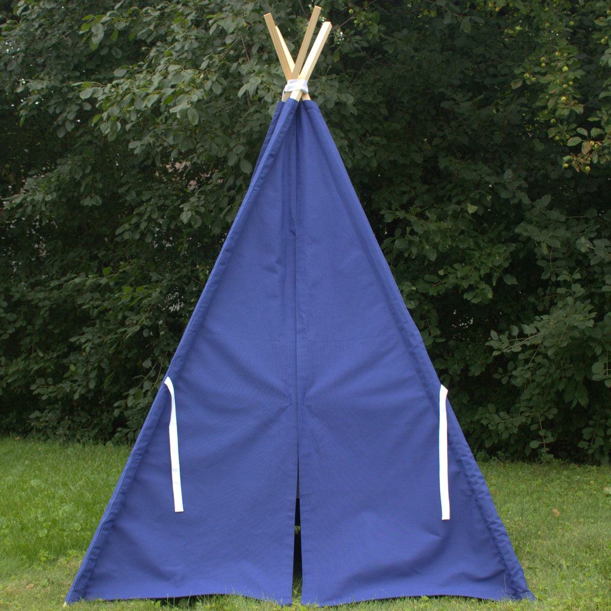 Kids Teepee 13 COLORS, Canvas Tent, Available in Five Sizes, Includes Window, Ships Fully Assembled