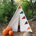 Kids Teepee Tent, Five Sizes, Can Include Window, Kids Tent Playhouse, Choose Your Colors for Banner