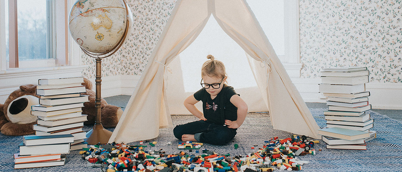 Canvas play tent for kids