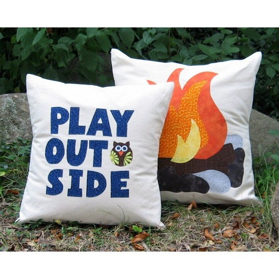 campfire pillow sewing pattern