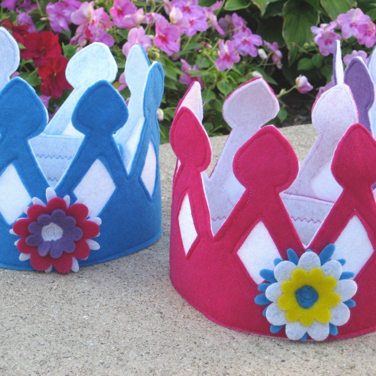 Felt Crown Pattern, Instant Download