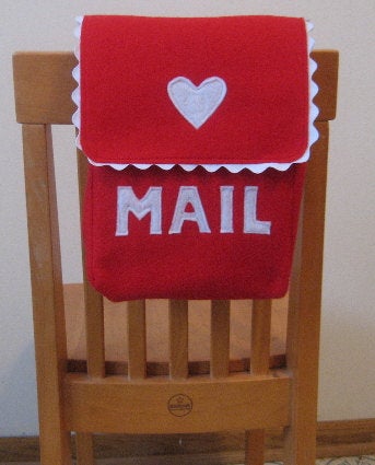 Valentine Mailbox Chair Backer Pattern, Personalizable, INSTANT Download, Digital File ebook, Sew it Yourself, Includes Full Alphabet Set