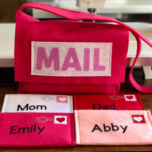 Mail Bag and Personalized Working Envelopes for Pretend Play