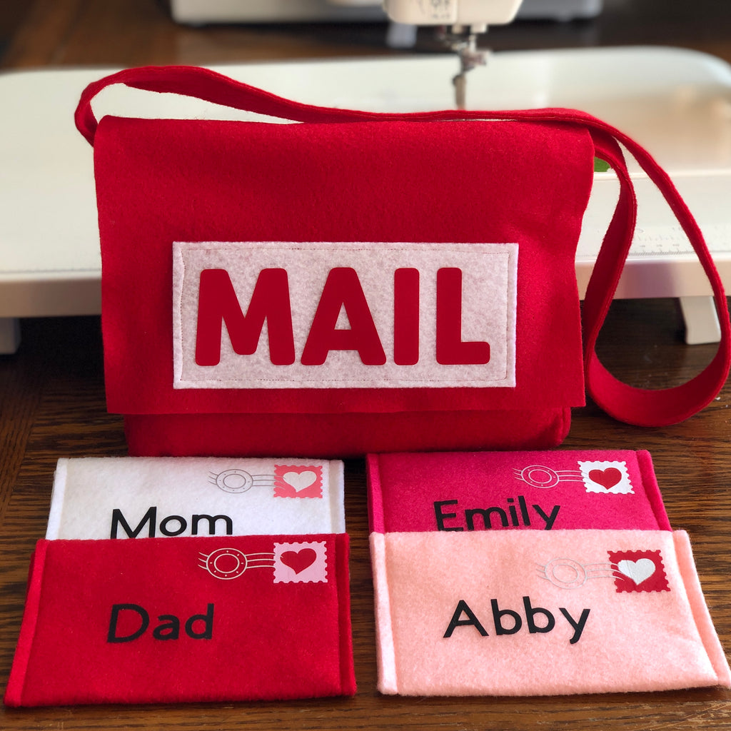 Mail Bag and Personalized Working Envelopes for Pretend Play