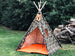 Camouflage Play Teepee Tent for Kids, Five Sizes With Window