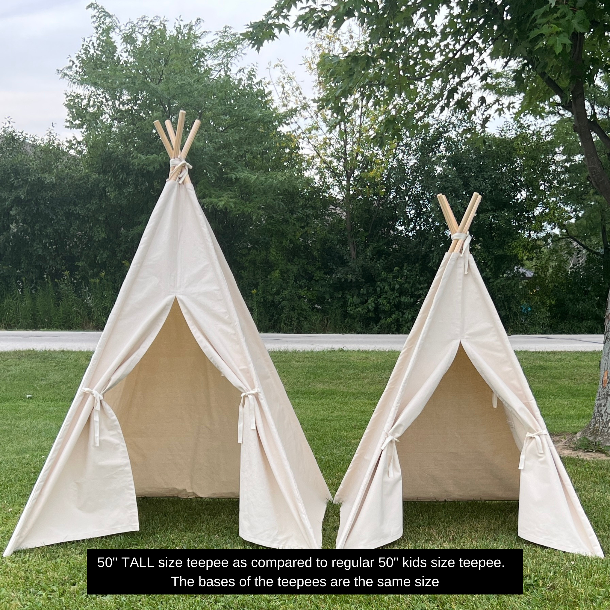 teepee tent buy Canvas Play Teepee Tent for Kids, Five Sizes Available, Can Include Wi – The Playhouse Kid