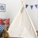 Kids Teepee, Play Tent with Overlapping Doors, Secret Hiding Place, Five Sizes Available, with Window