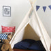 Kids Teepee, Play Tent with Overlapping Doors, Secret Hiding Place, Five Sizes Available, with Window