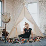 Kids Teepee Play Tent, 5 Sizes with Window, Ships FULLY ASSEMBLED