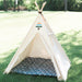 Kids Teepee with Window, Tribal Motif Over Door, Five Sizes Available, Playhouse, Fully Assembled