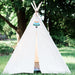 Kids Teepee with Window, Tribal Motif Over Door, Five Sizes Available, Playhouse, Fully Assembled