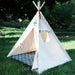 Kids Teepee with Window, Tribal Motif Over Door, Five Sizes Available, Playhouse, Fully Assembled