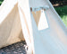 Kids Teepee Play Tent, Five Sizes Available, Can Include Window, Canvas Teepee, Natural Color