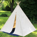 Large Tall, XL or XXL Natural Canvas Kids Teepee, Three Sizes, 7 or 8 foot poles, Large Play Tents