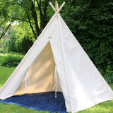 Canvas Teepee, XL, XXL, Large Tall Natural Canvas Tent, Three Sizes, 7 or 8 foot poles