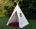 Kids Canvas Teepee Tent With Window, Mat and Personalized Banner, FIVE Sizes
