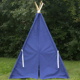 Kids Teepee 13 COLORS, Canvas Tent, Available in Five Sizes, Includes Window, Ships Fully Assembled