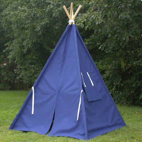 Kids Teepee 13 COLORS, Canvas Tent, Available in Five Sizes, Includes Window, Ships Fully Assembled