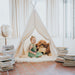 Kids Teepee Play Tent, 5 Sizes with Window, Ships FULLY ASSEMBLED