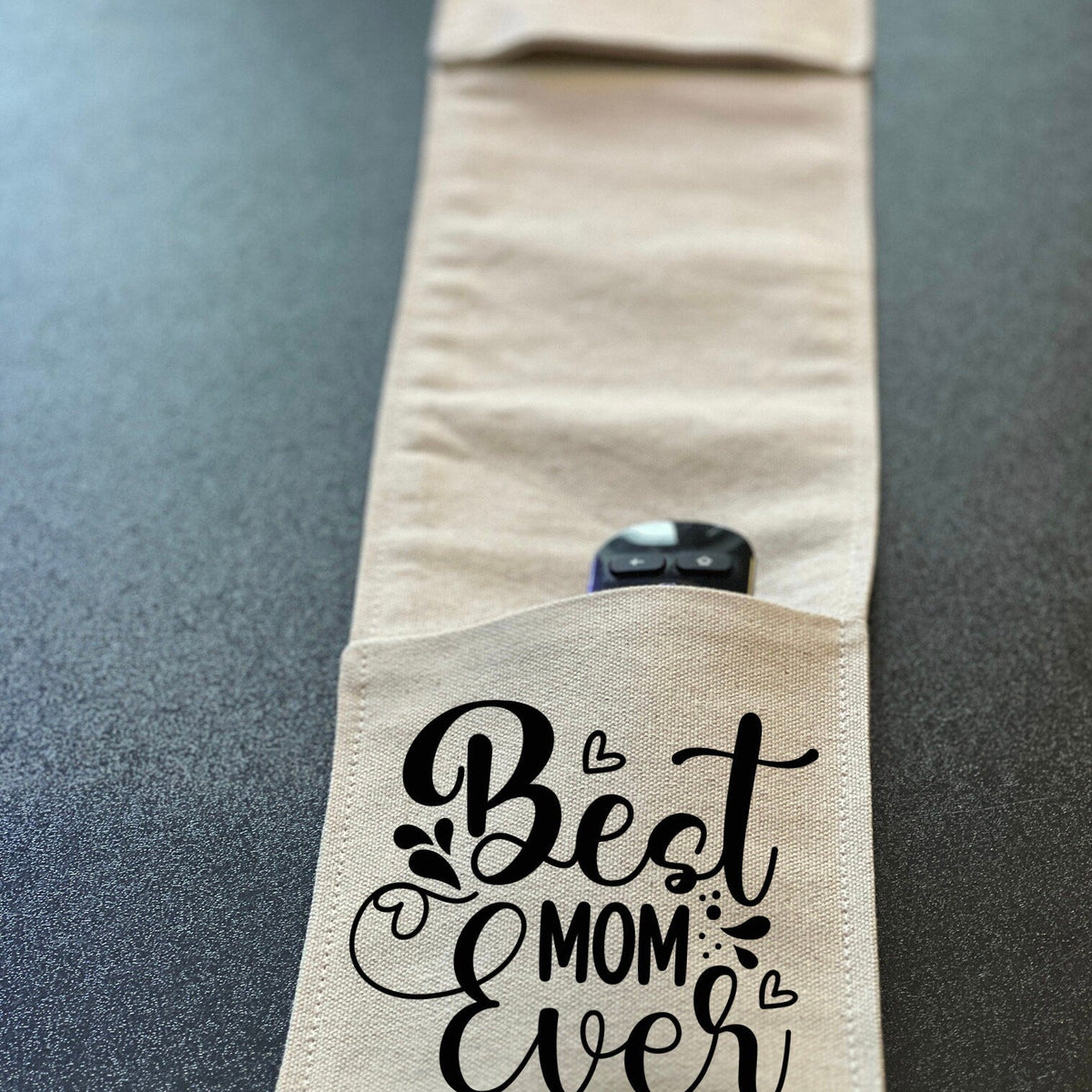 Remote Control Caddy for Armrest, Best Mom Ever, cell phone Holder, couch caddy, living room organizer