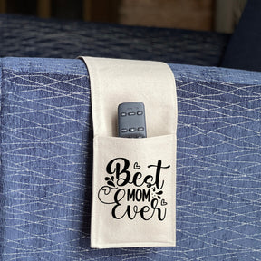 Remote Control Caddy for Armrest, Best Mom Ever, cell phone Holder, couch caddy, living room organizer