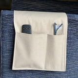 Large 2 Pocket Caddy for Armrest, 7 Colors Available, hold your glasses, cell phone, couch caddy, living room organizer