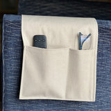 Large 2 Pocket Caddy for Armrest, 7 Colors Available, hold your glasses, cell phone, couch caddy, living room organizer