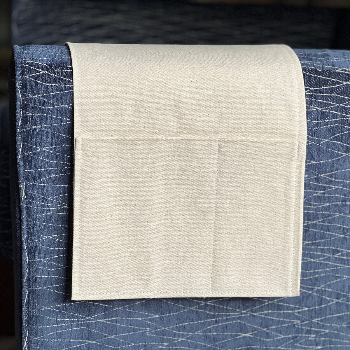 Large 2 Pocket Caddy for Armrest, 7 Colors Available, hold your glasses, cell phone, couch caddy, living room organizer
