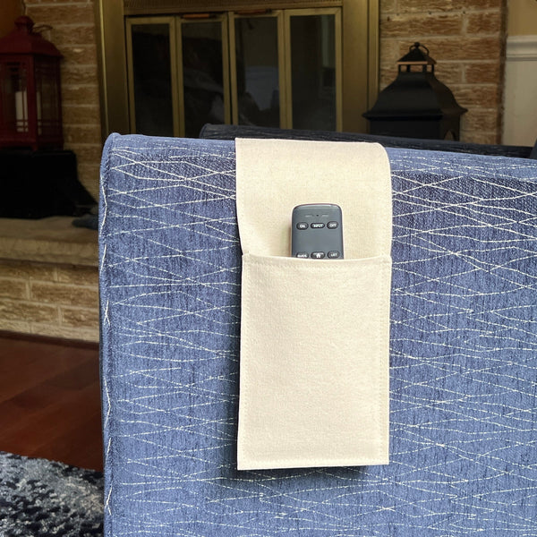Extra Long Remote Control Caddy for Armrest, 7 Colors Available, cell phone Holder, couch caddy, living room organizer