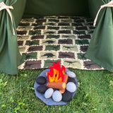 Dark Green Teepee Tent, Dinosaur Teepee