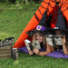 Orange Canvas Kids Teepee Play Tent, Four Sizes, Can Include Window, Halloween Teepee, Photo Prop Teepee, Poles Included
