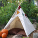 Kids Teepee Tent, Five Sizes, Can Include Window, Kids Tent Playhouse, Choose Your Colors for Banner