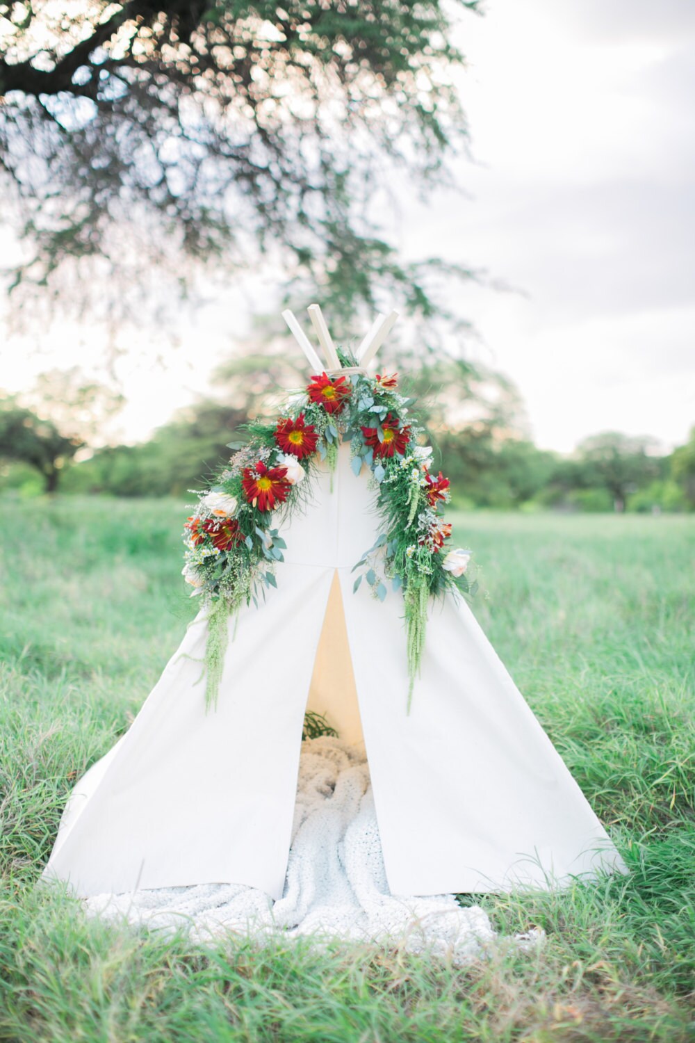 Kids Teepee Play Tent, Five Sizes Available, Can Include Window, Canvas Teepee, Natural Color