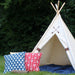 Five Sizes Canvas Teepee Tent with Friendship Arrows, Can Include Window, Kids Play Kids Teepee Tent