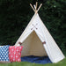 Kids canvas teepee tent with arrow decorations