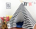 Kids Teepee Pattern for Striped Fabric or Directional Prints