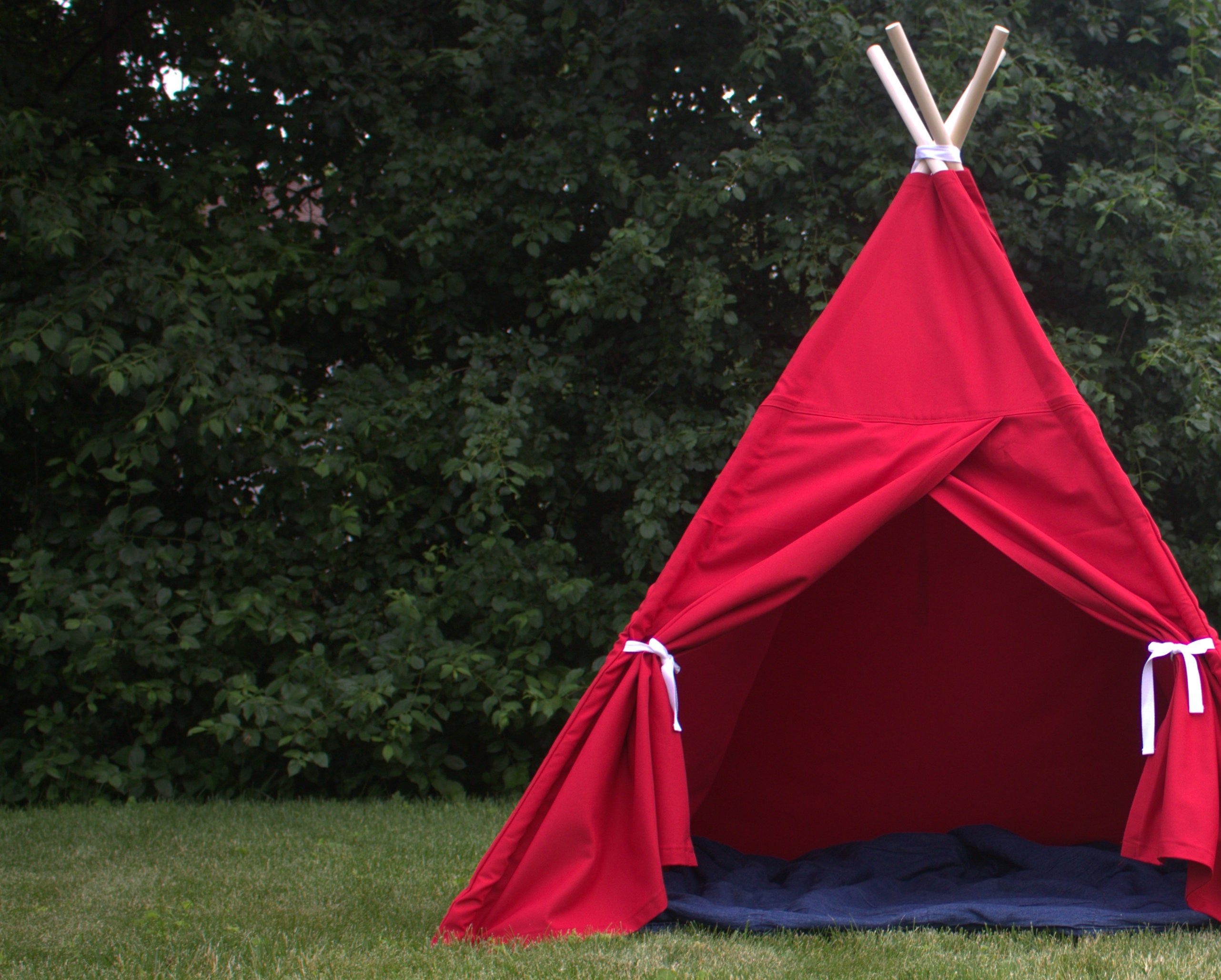 Canvas Kids Teepee Play Tent with Window, 14 Colors, 5 Sizes – The Playhouse Kid