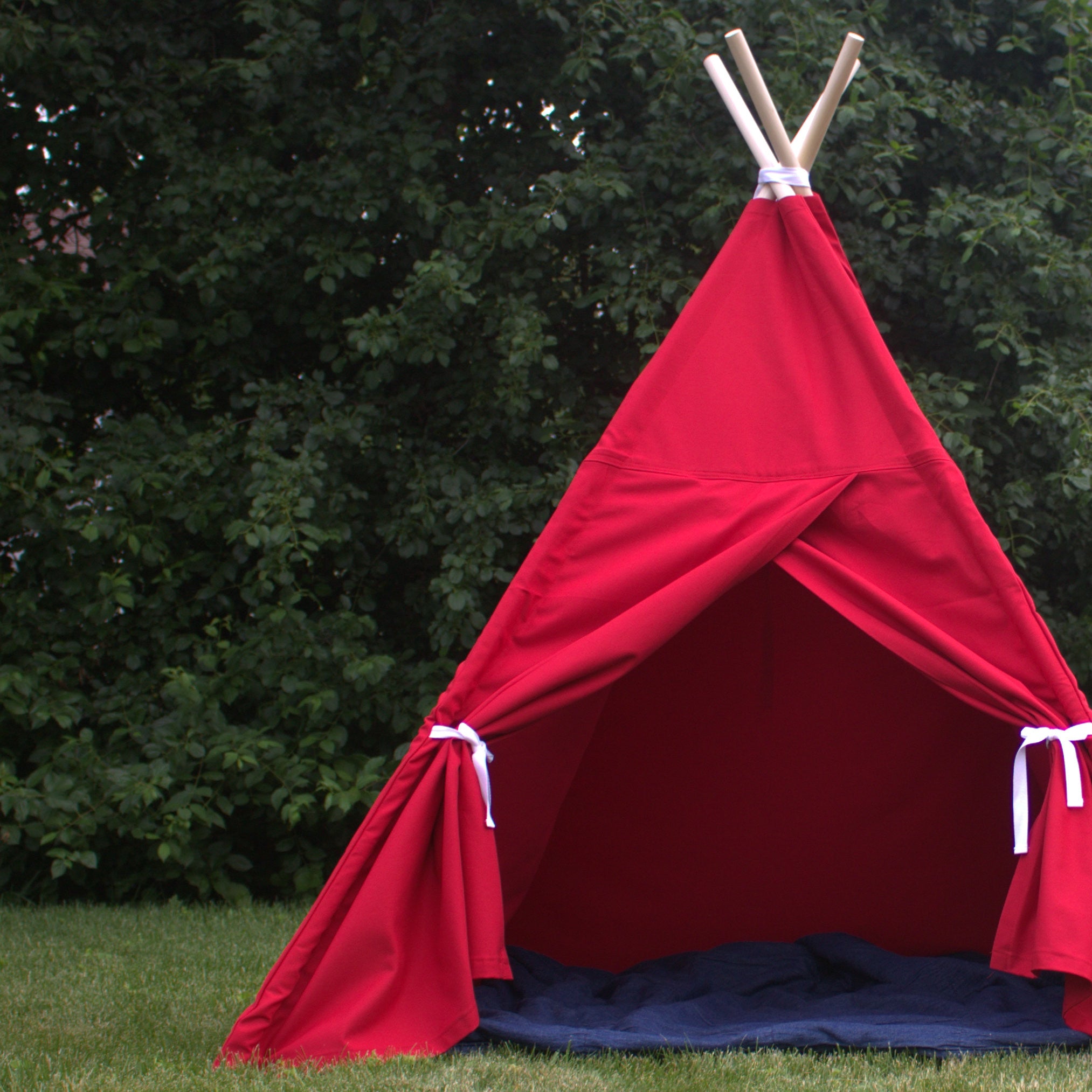 buy teepee tent Canvas Kids Teepee Play Tent with Window, 14 Colors, 5 Sizes – The Playhouse Kid
