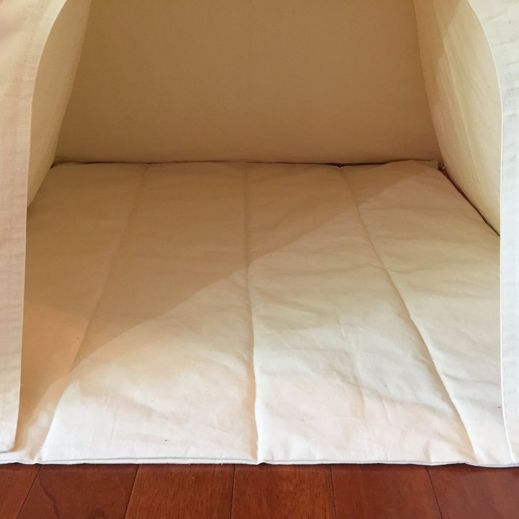 natural canvas teepee mat