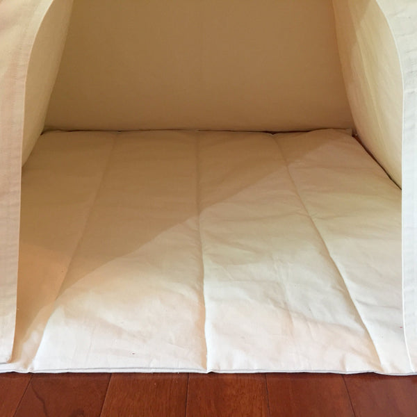 natural canvas teepee mat