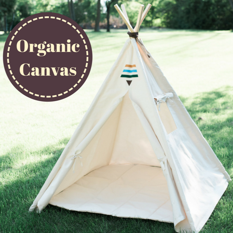 teepee childrens tent Organic Canvas Kids Tent, Tribal Boho Teepee Childrens Tepee Playhouse – The Playhouse Kid