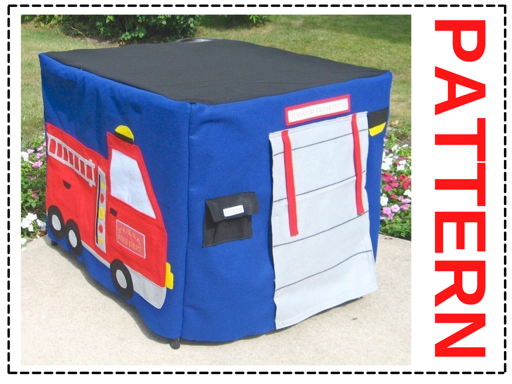 fire station card table playhouse sewing pattern