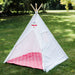 kids teepee tent with mat