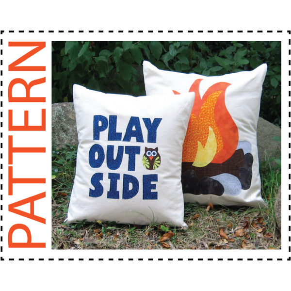 campfire pillow sewing pattern