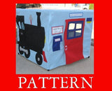 Train Station Add On Applique Patterns, eBook Instant Download,