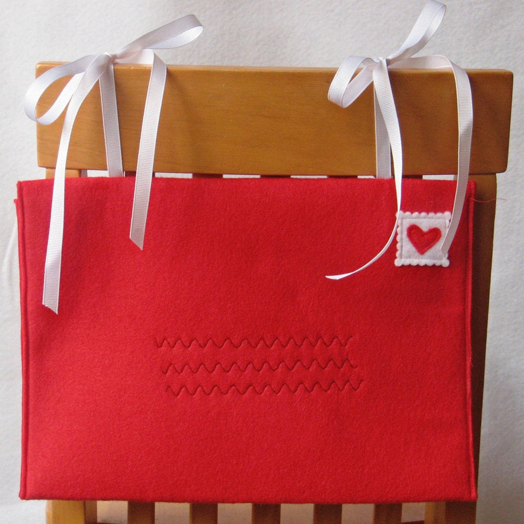 Chair Back Envelope, Opens and Closes for Special Messages