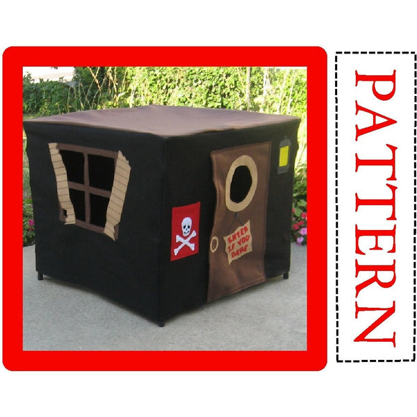 Pattern - Pirate Hideout Card Table Playhouse
