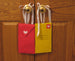 Working Envelope for your Doorknob,  Opens and Closes for Messages and Treats, Choose Your Color