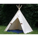 canvas kids tent with brown arrows